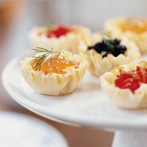 Ricette antipasti: tartellette colorate