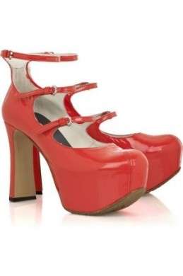 Scarpe Vivienne Westwood, platform pumps rossi