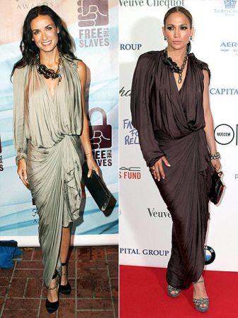 Abito da sera Lanvin: Jennifer Lopez o Demi Moore?