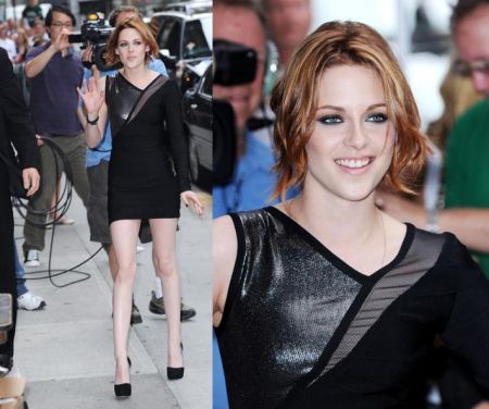 Kristen Stewart in Hervè Lèger by Max Azria