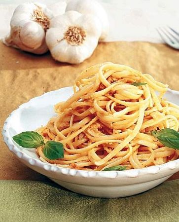 Ricette primi piatti: linguine alle mandorle