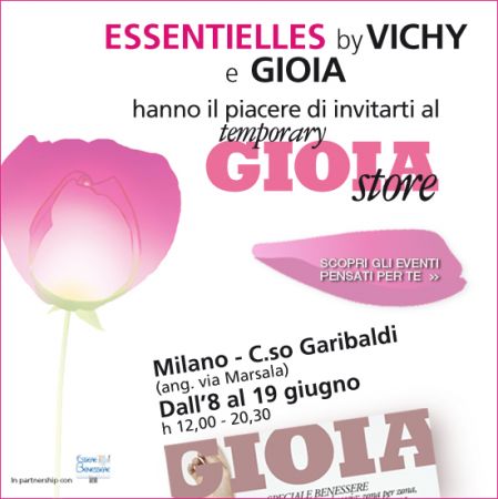 Chiude domani il temporary store di Essentielles by Vichy