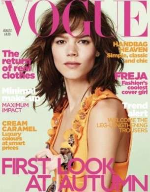 Vogue Uk: è Freja Beha Erichsen la star della copertina di agosto