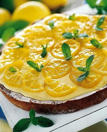 Ricette dolci: torta al limone con limoncello
