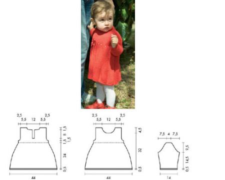 Schemi maglia: realizzare un abito da bambina