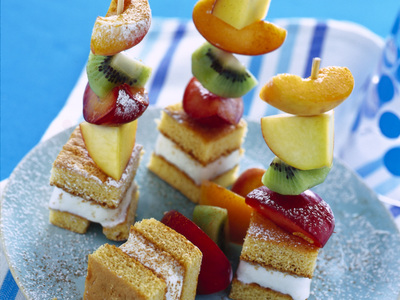 spiedini frutta torta