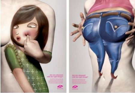 Breast Cancer Foundation: la campagna divertente con il body painting