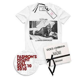 Fashion Night Out: la t-shirt di Dolce & Gabbana con Naomi Campbell