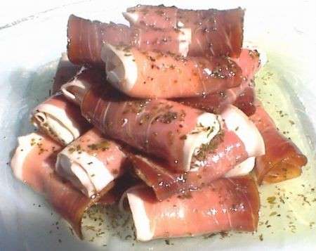 Ricette dietetiche: involtini di speck