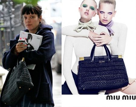 Miu Miu borse: stessa tote per Lily Allen e Charlotte Casiraghi