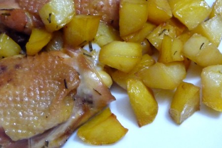 Ricette light: pollo al forno con patate