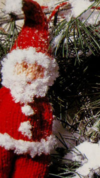 Schemi maglia: Babbo Natale in lana