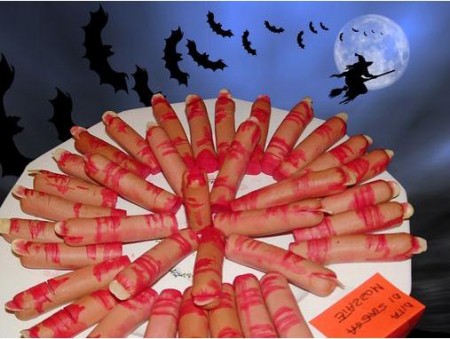 Ricette Halloween: le dita insanguinate