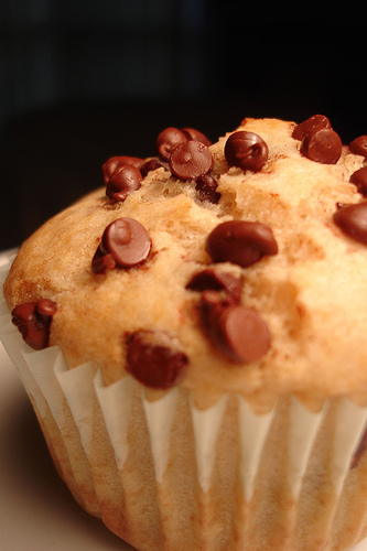 Ricette dolci: muffin con yogurt e gocce di cioccolato
