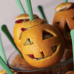 Ricette Halloween: zucche di arancia ripiene