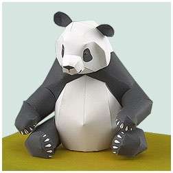 Un orso realizzato con origami