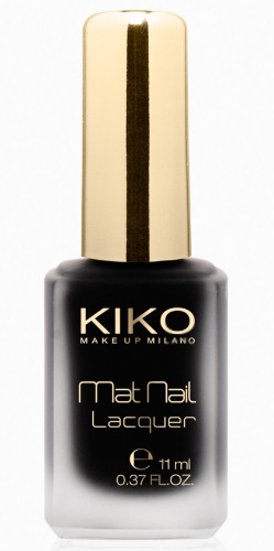 Smalti Kiko, il nero Mat Nail Lacquer