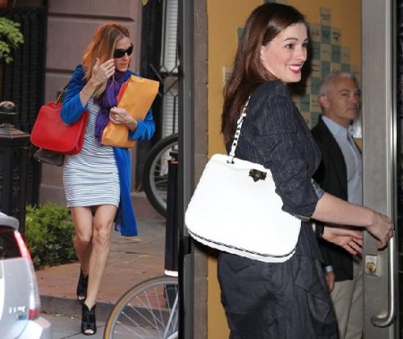 Valentino Rock Stud bag per Anne Hathaway e Sarah Jessica Parker
