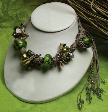 Bijoux: collana fai da te verde smeraldo