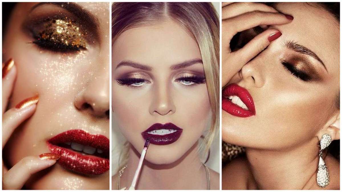 Makeup di Natale oro intenso, per serate brillanti