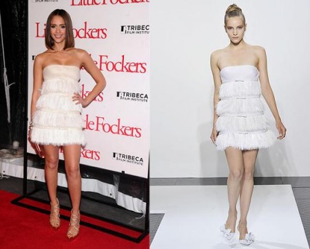 jessica alba abito valentino autunno 2010