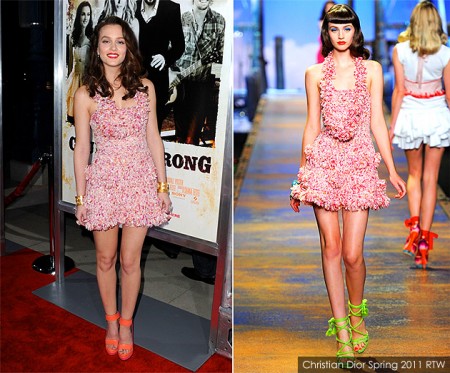 Leighton Meester veste la primavera di Christian Dior