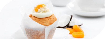 Ricette per bambini: muffin al cocco con albicocche