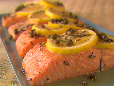 salmone con limone