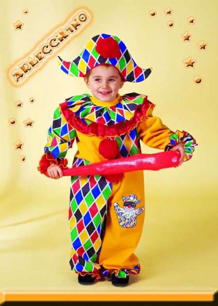 Costumi di Carnevale per bambini fai da te: Arlecchino