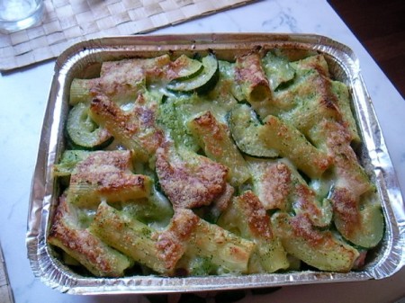 Ricette per bambini: pasta al forno con zucchine e prosciutto