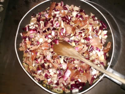 Ricette light: farfalle radicchio e speck