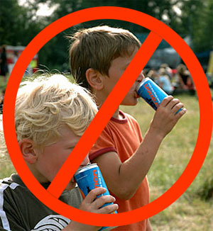 Energy drink salute