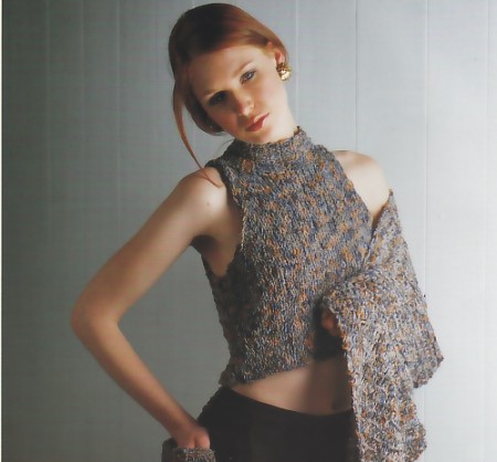 Maglietta sciarpa lana