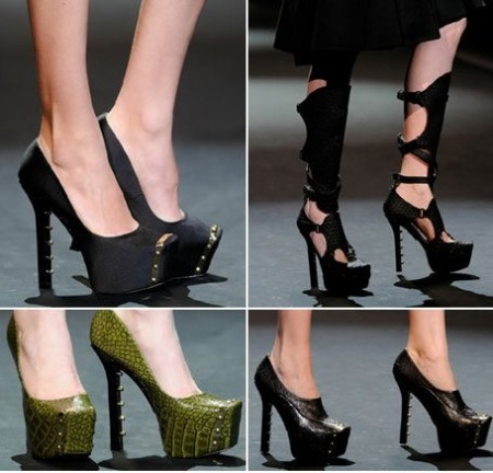 Christian Siriano: scarpe “esotiche” dalle passerelle di New York