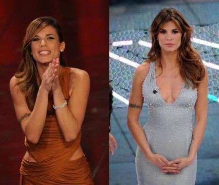 Canalis a Sanremo, gli abiti scollati sulla schiena