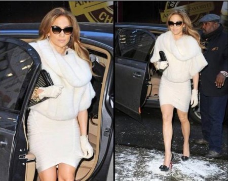Jennifer Lopez con accessori Christian Louboutin