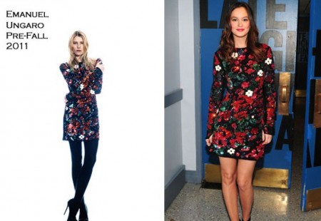 Leighton Meester veste Emanuel Ungaro