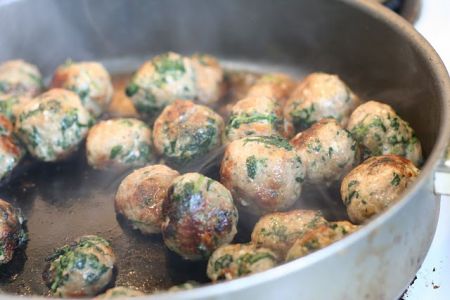 Ricette light: polpette di manzo con spinaci