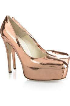 Scarpe Brian Atwood: le Maniac leather pump rosa