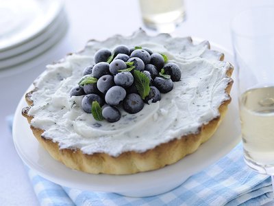 Ricette dolci: crostata con yogurt e mirtilli