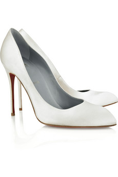 Scarpe sposa: le Chiara 100 satin pumps di Christian Louboutin