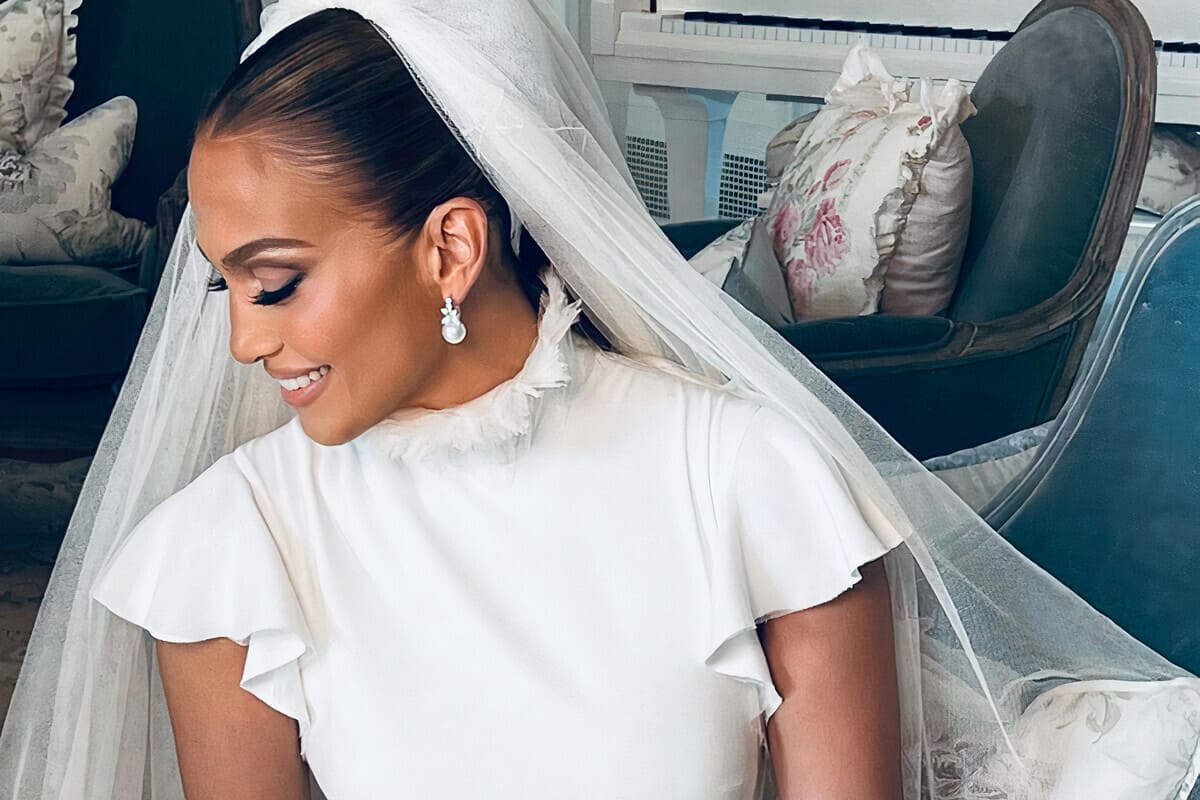 Jennifer Lopez con il suo trucco da sposa - make-up da sposa