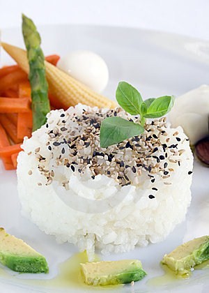 Ricette light: riso al sesamo con verdure