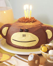 Ricette compleanno: torta a forma di Scimmia