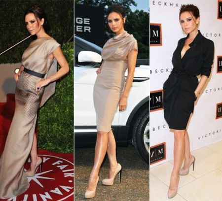 Victoria Beckham e i suoi Brian Atwood Drama Platform Pumps