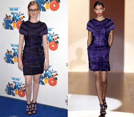 Anne Hathaway: look nerd firmato Gucci