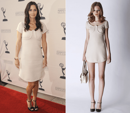 Marc Jacobs: l’abito chic di Courteney Cox