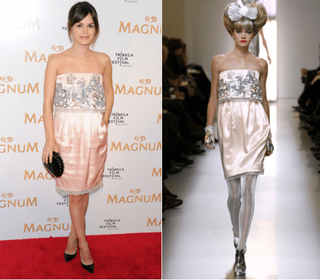 Chanel: Rachel Bilson con abito haute couture P/E 10