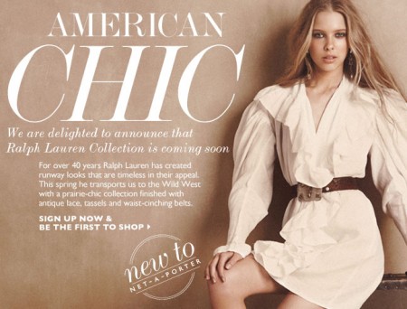 Ralph Lauren Collection sbarca su Netaporter.com