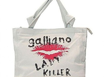 John Galliano: shopping bag e t-shirt Lady Killer